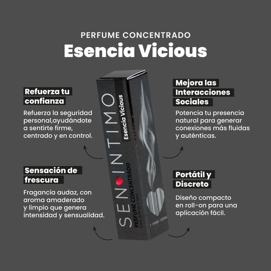 Perfume con feromonas para hombre Vicious x 10ml