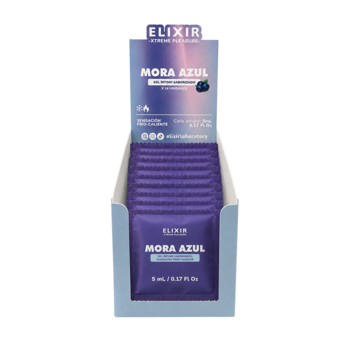 Lubricante Frío-Caliente Mora Azul 🫐