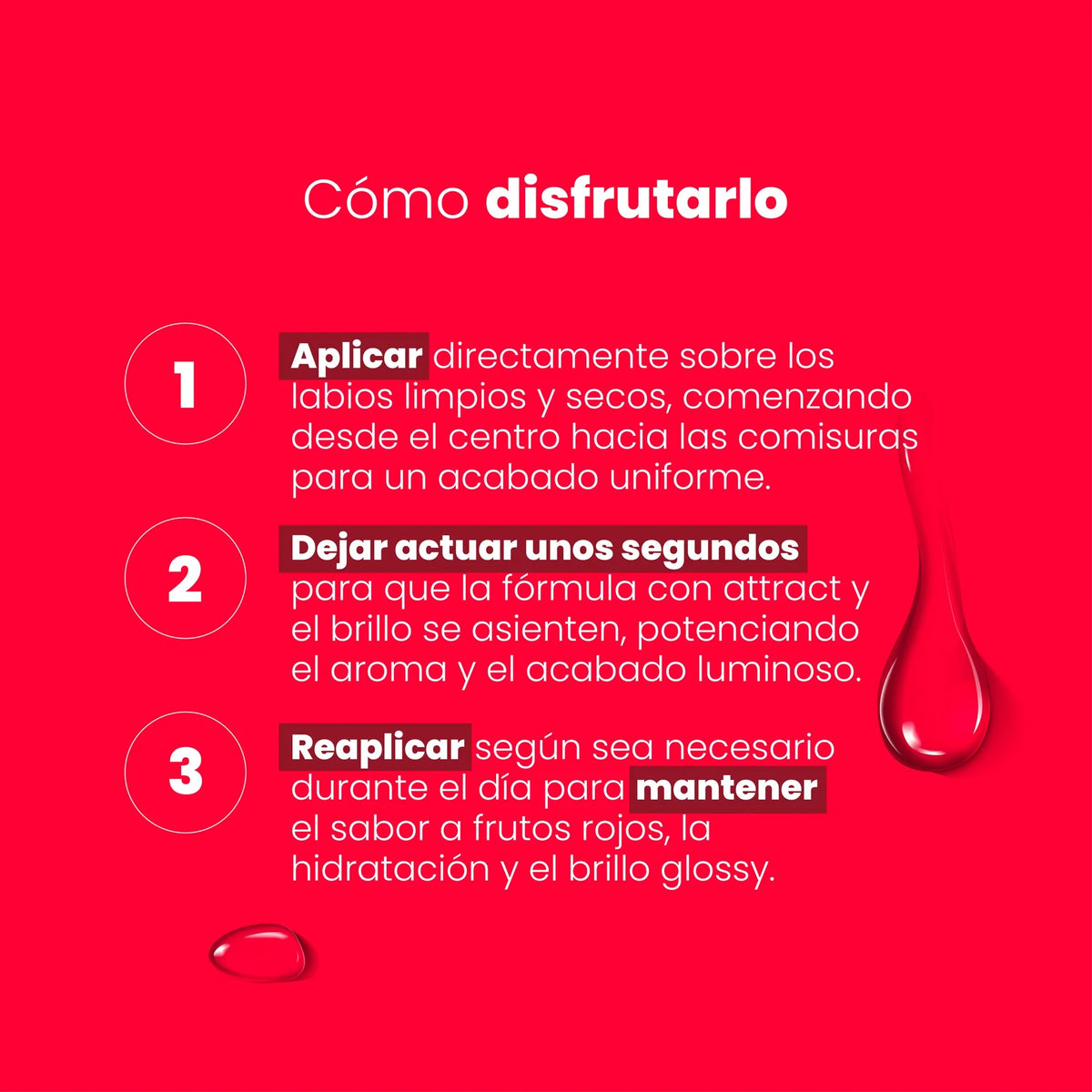 Brillo Labial Frutos Rojos con feromonas