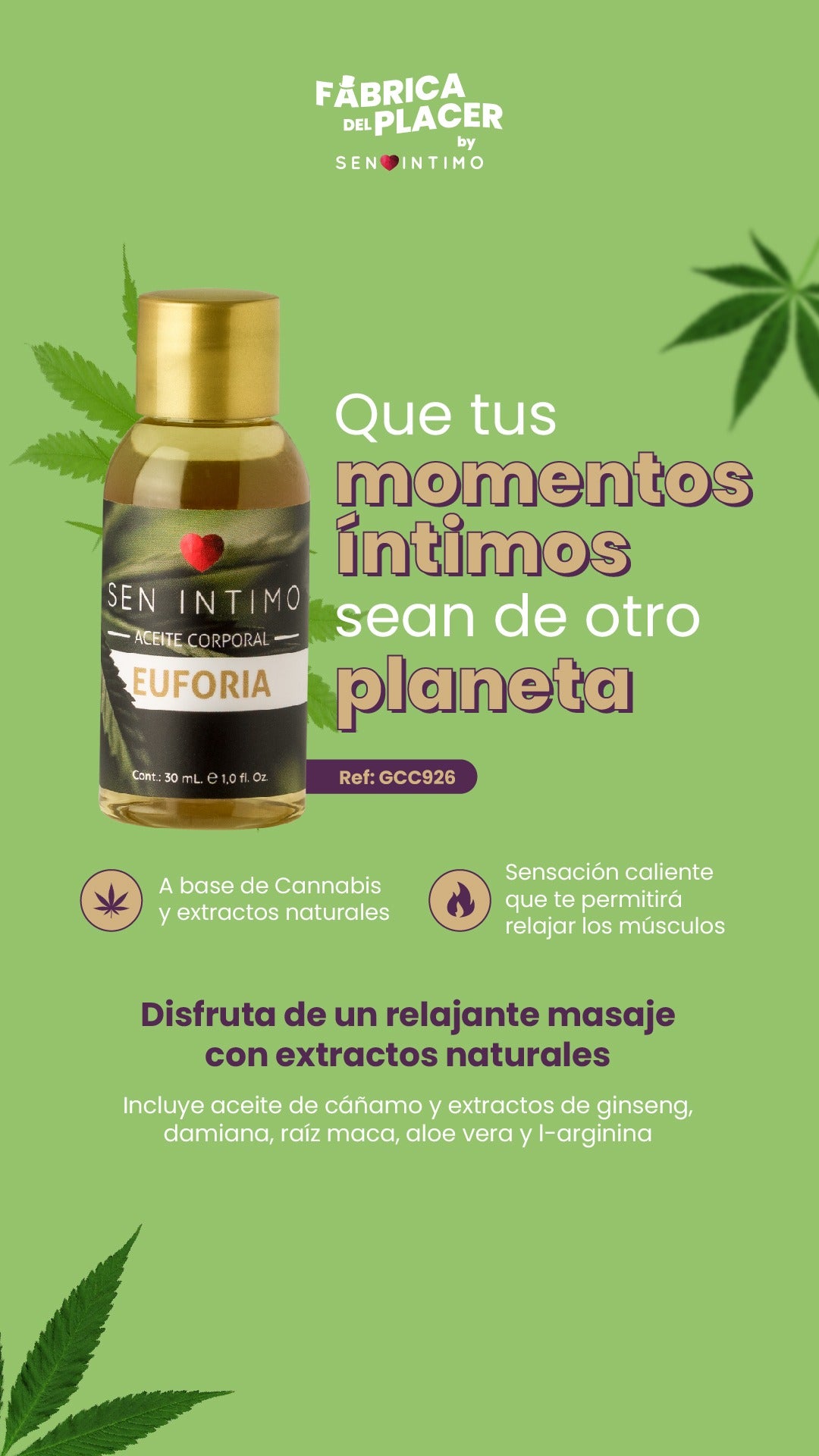 Aceite Corporal Euforia x 30 ml - Sen Íntimo