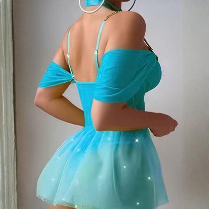 Disfraz de princesa azul