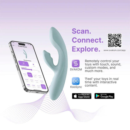 CHIKA — Vibrador Rabbit con App y Calentamiento SVAKOM