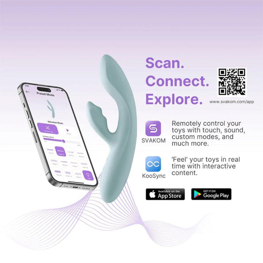 CHIKA — Vibrador Rabbit con App y Calentamiento SVAKOM