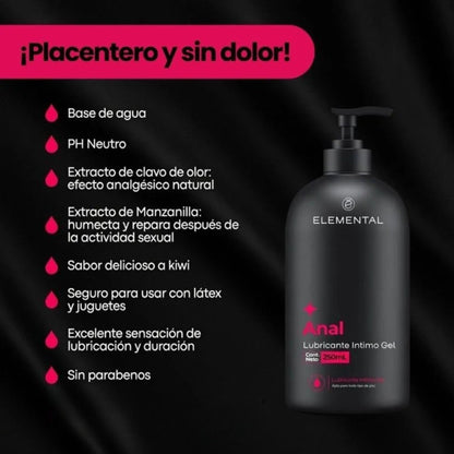Lubricante Anal Elemental x 250 ml