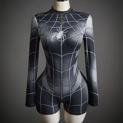 Disfraz Mujer Araña - Enterizo Short