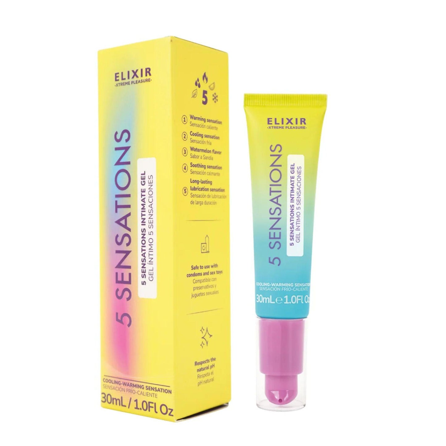 Lubricante 5 sensaciones 🌈 - Elixir