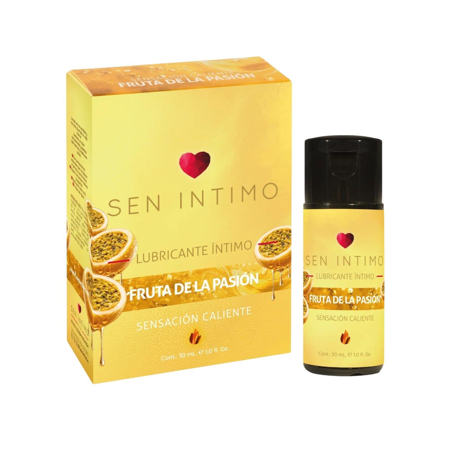Lubricante Caliente Maracuyá – Sen Íntimo
