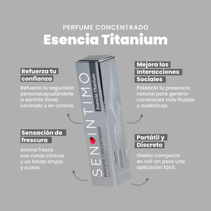 Perfume con feromonas para hombre Titanium x 10ml