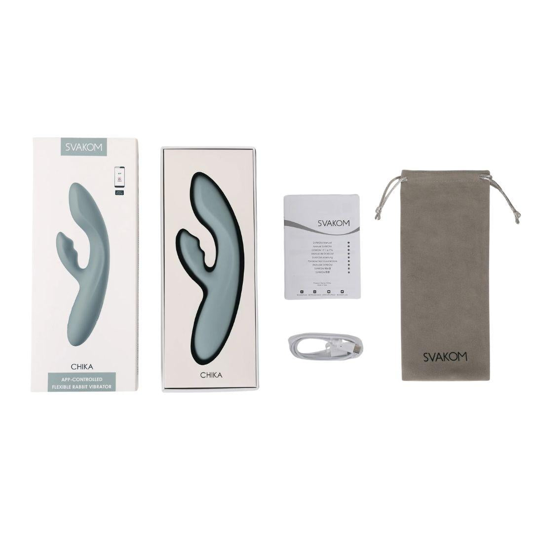 CHIKA — Vibrador Rabbit con App y Calentamiento SVAKOM