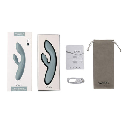 CHIKA — Vibrador Rabbit con App y Calentamiento SVAKOM