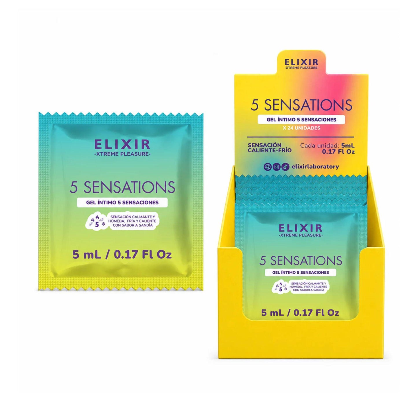 Lubricante 5 sensaciones 🌈 - Elixir