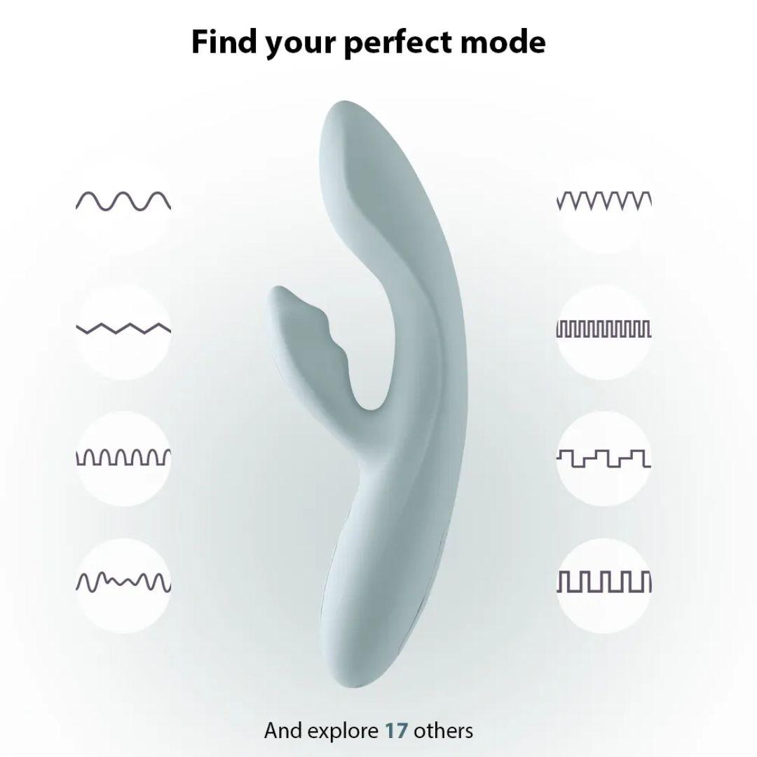 CHIKA — Vibrador Rabbit con App y Calentamiento SVAKOM