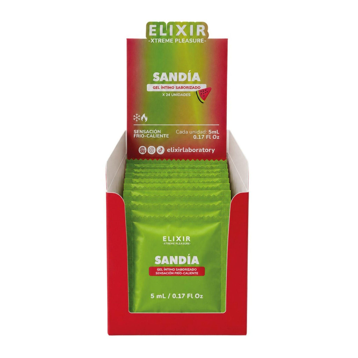 Lubricante frío y caliente Sandía 🍉 - Elixir