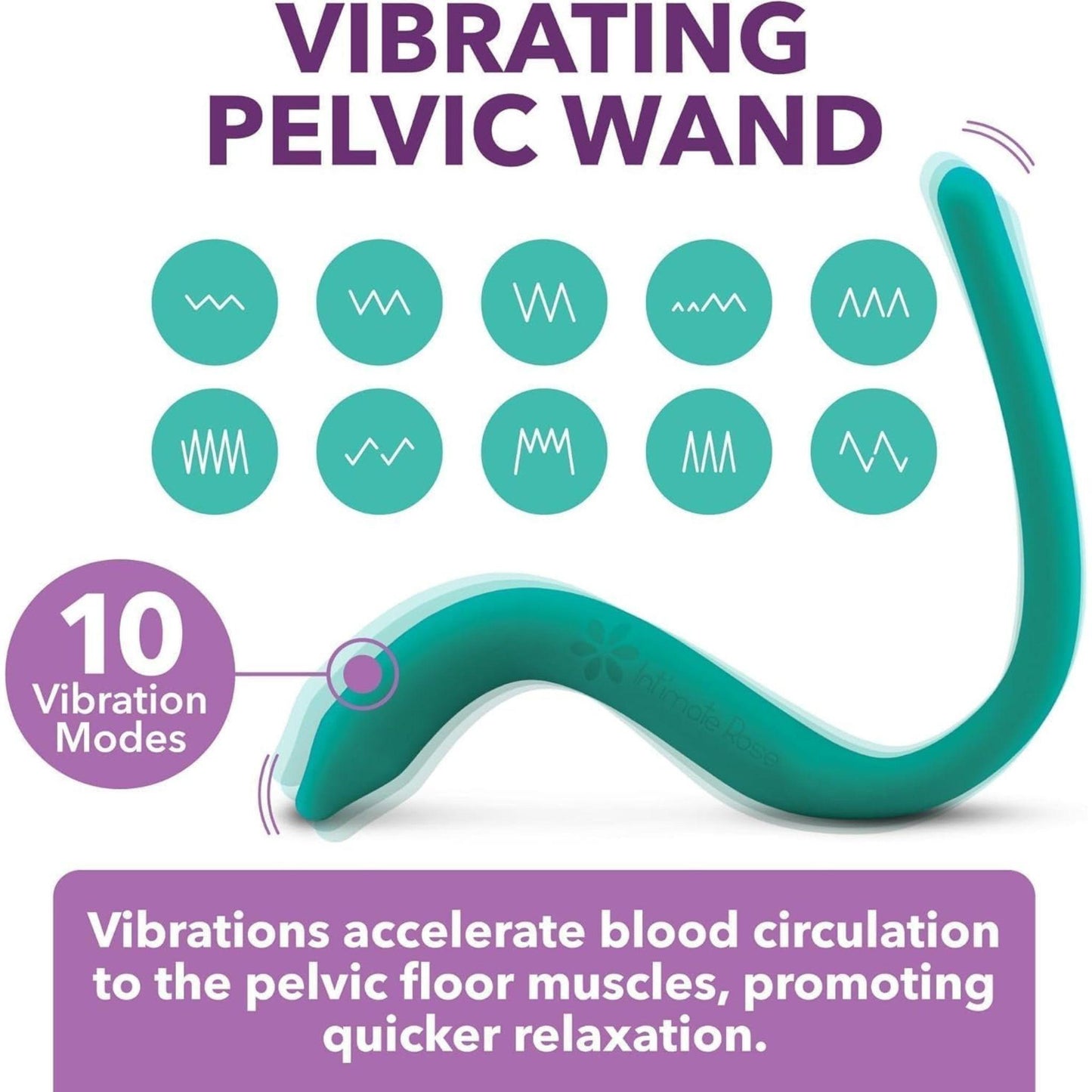 Varita vibratoria para suelo pélvico - Intimate Rose