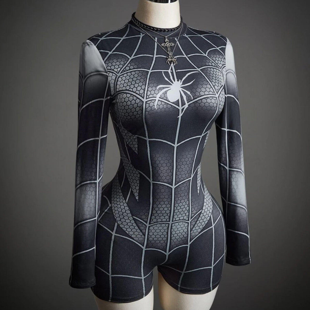Disfraz Mujer Araña - Enterizo Short
