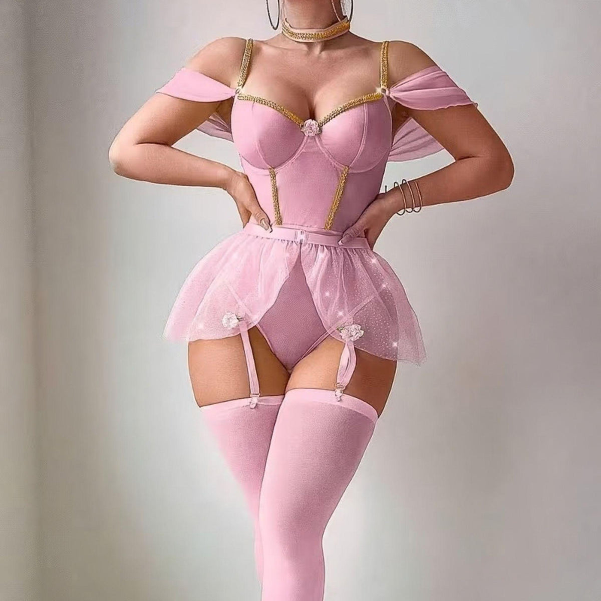 Disfraz de princesa rosa