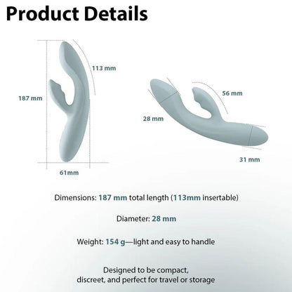 CHIKA — Vibrador Rabbit con App y Calentamiento SVAKOM