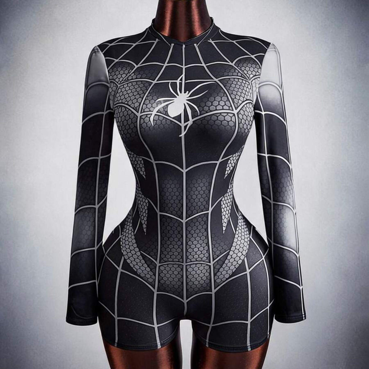 Disfraz Mujer Araña - Enterizo Short