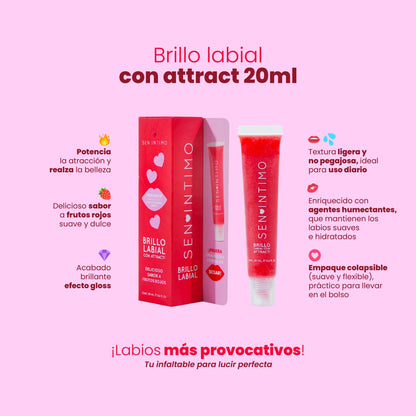 Brillo Labial Frutos Rojos con feromonas