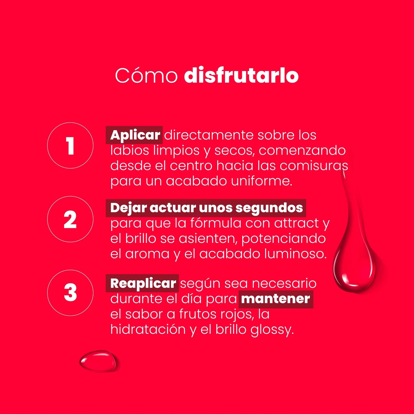 Brillo Labial Frutos Rojos con feromonas