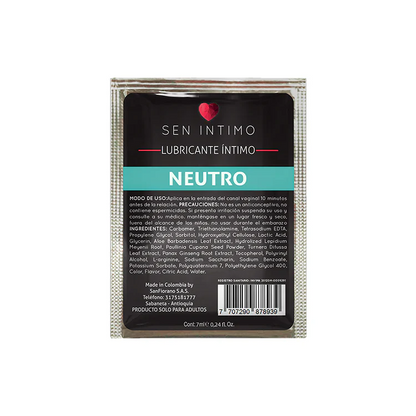 Lubricante Neutro - Sen Intimo