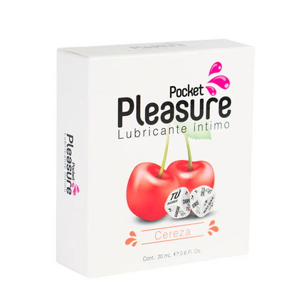 Lubricante Íntimo sabor Cereza + Dados Eróticos – Pocket Pleasure