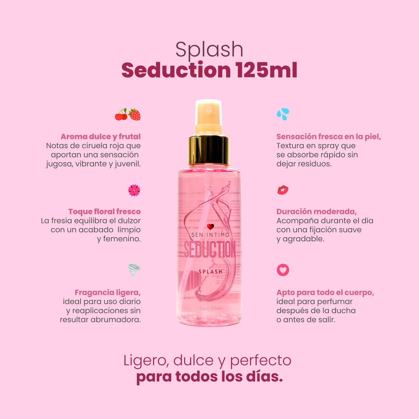 Splash con feromonas - Seduction 🌸