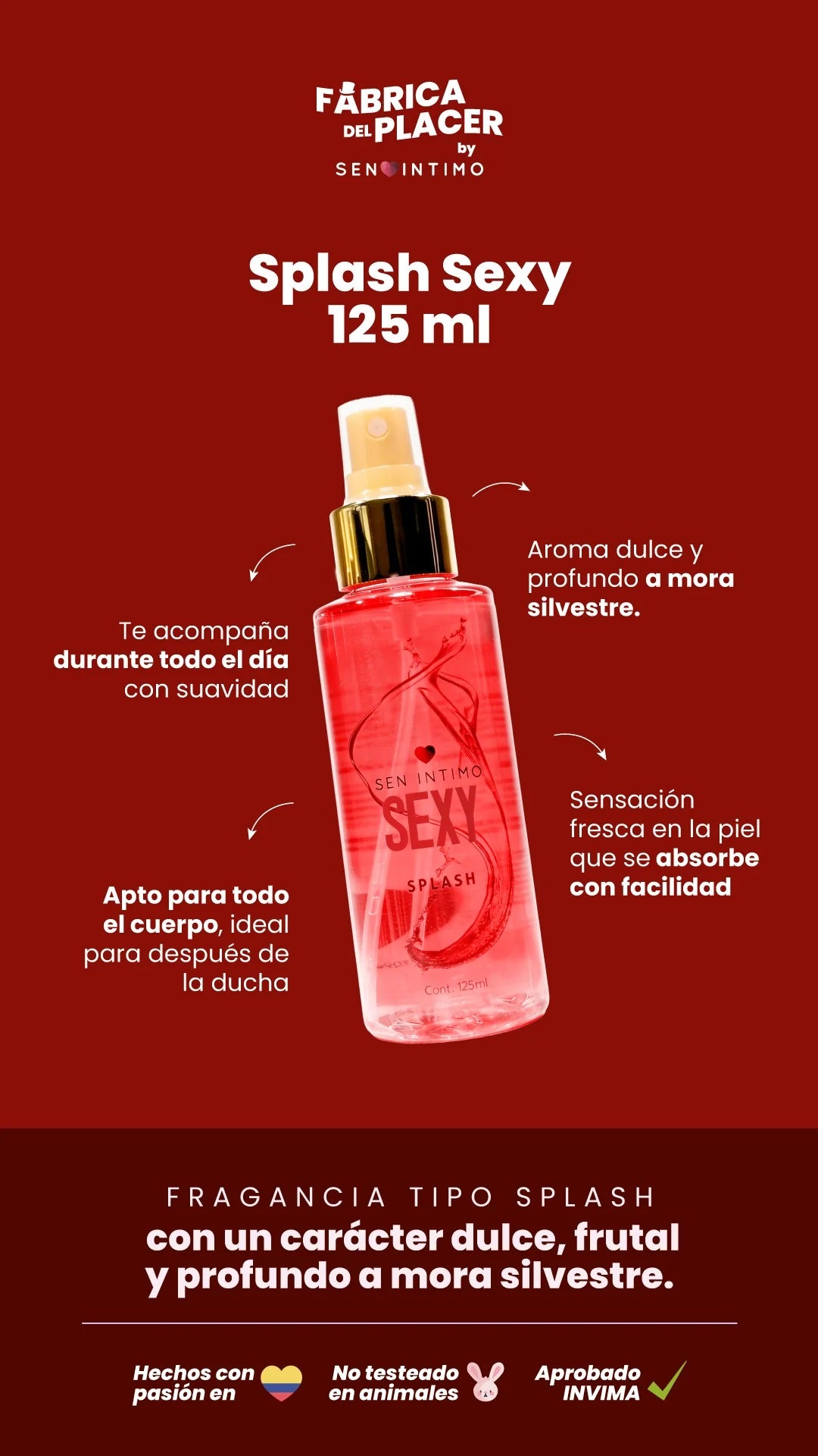 Splash con feromonas - Sexy 🍓